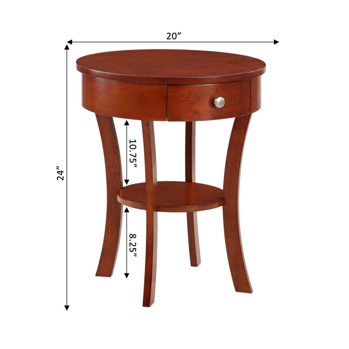 Alcott Hill® Moravian 24'' Tall End Table with Storage & Reviews Wayfair